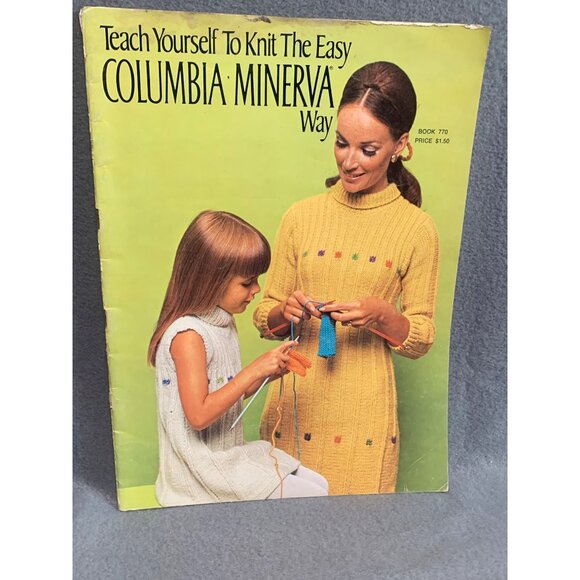Teach Yourself To Knit The Easy Columbia-Minerva Way Book 770 - Picture 1 of 2